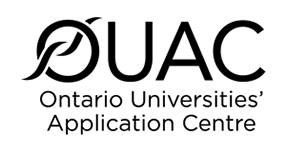 Stacked Vertical Black OUAC logo in English