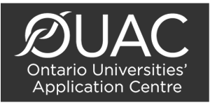 Stacked Vertical Reverse OUAC logo in English