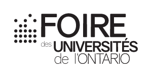 Logo FUO compact vertical en noir en français